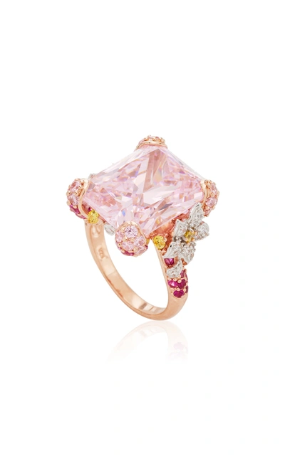 Shop Anabela Chan Pale Rose Cinderella Ring In Pink