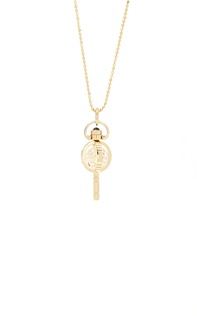 Shop Monica Rich Kosann Carpe Diem Mini 18k Gold And Crystal Necklace
