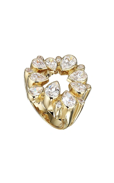 Shop Anabela Chan Women's Panettone 18k Yellow Gold Diamond Ring In White