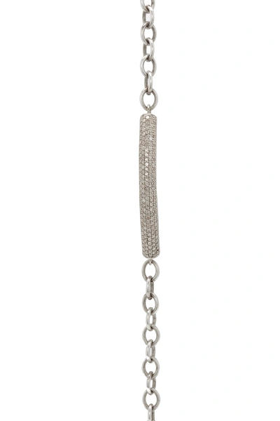 Shop Sheryl Lowe Women's Oxidized Sterling Silver Diamond Bracelet In Metallic