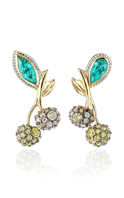 Shop Anabela Chan 18k Gold Vermeil And Multi-stone Earrings