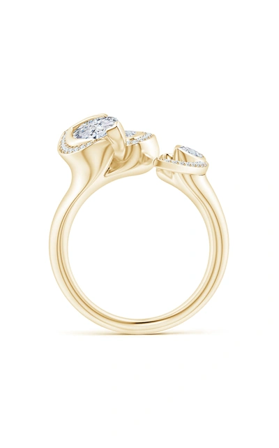 Shop Natori Women's Sumi Stroke 14k Gold Diamond Ring