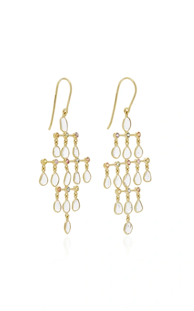Shop Amrapali Women's 18k Yellow Gold Polki Diamond; Sapphire Earrings