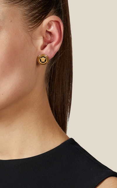 Shop Versace Women's Gold-tone Clip Earrings