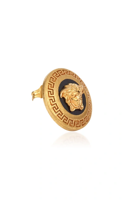 Shop Versace Women's Gold-tone Clip Earrings