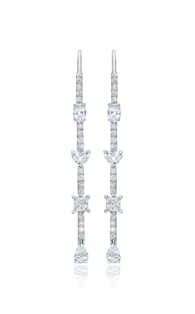 Shop Mindi Mond Women's Fancy Cut Diamond 18k White Gold Drop Earrings