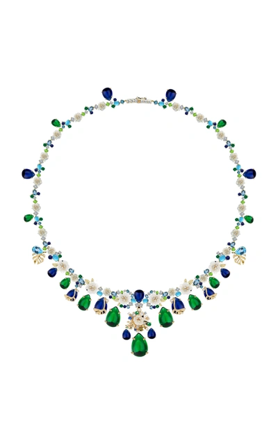 Shop Anabela Chan Women's Paradise Emerald 18k Gold Vermeil Necklace In Multi