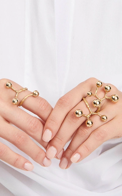Shop Evren Kayar Women's Constellation 18k Yellow Gold Big Ring