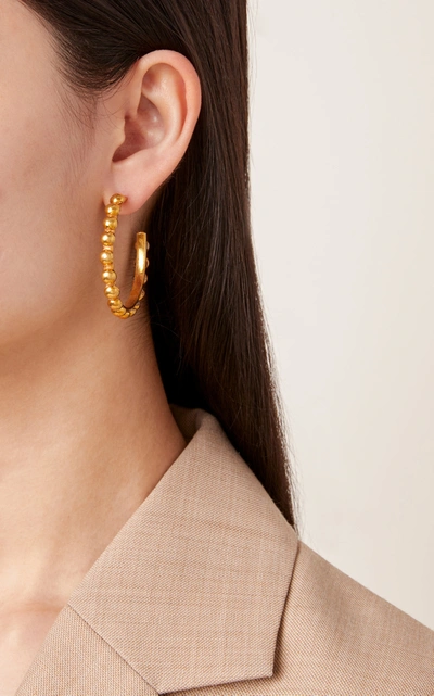 Shop Sylvia Toledano Tribal Gold-plated Hoop Earrings