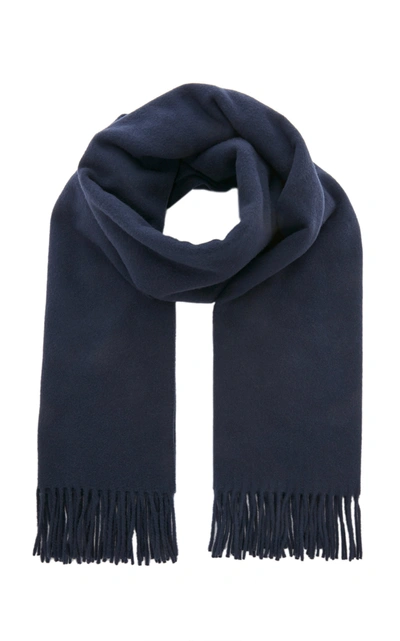 Shop Acne Studios Canada New Wool Scarf In Navy