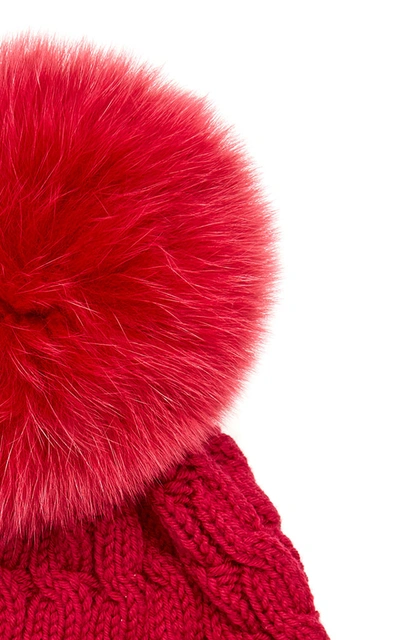 Shop Moncler Genius 3 Moncler Grenoble Cashmere And Wool Pom Hat In Burgundy