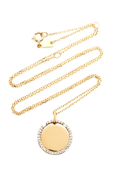 Shop Adina Reyter Women's Dog Tag 14k Yellow Gold Diamond Necklace