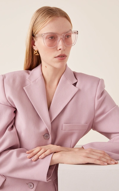 Shop Gucci Anima Cat-eye Acetate Sunglasses In Pink