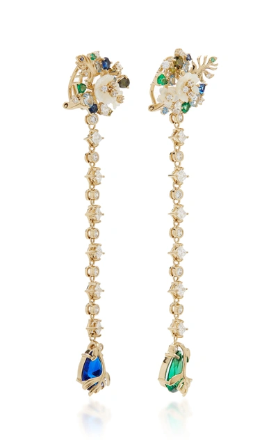 Shop Anabela Chan Paradise 18k Gold Vermeil And Multi-stone Earrings