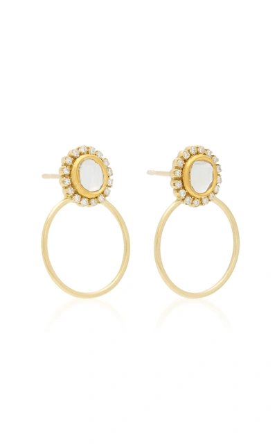 Shop Amrapali Women's Kundan 18k Gold And Diamond Hoop Earrings