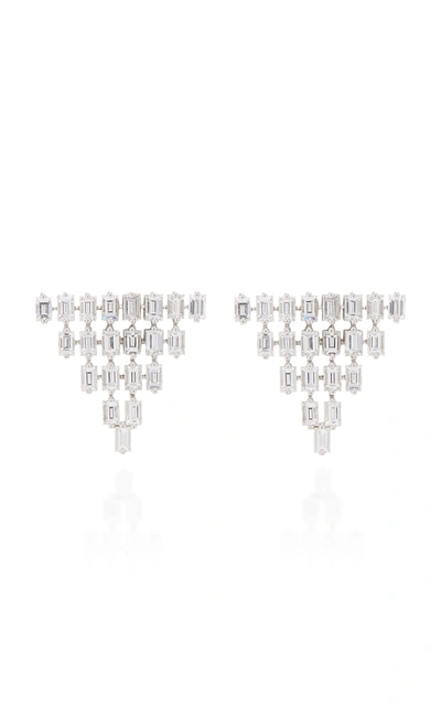 Shop As29 18k White Gold Diamond Earrings