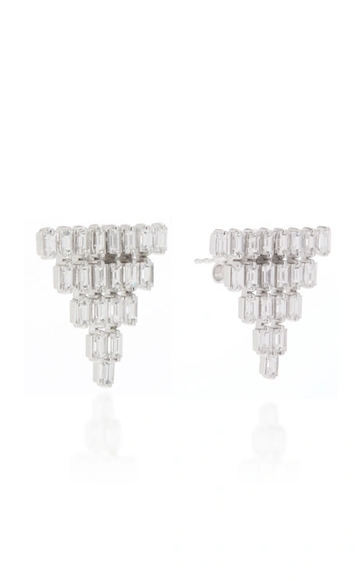 Shop As29 18k White Gold Diamond Earrings