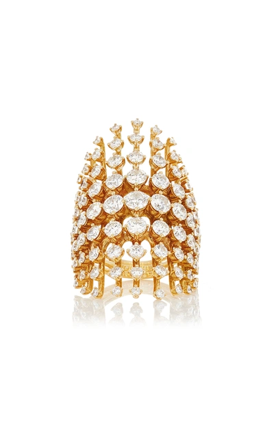 Shop Fernando Jorge Women's Disco 18k Yellow Gold Diamond Ring