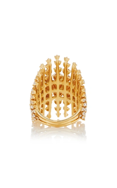 Shop Fernando Jorge Women's Disco 18k Yellow Gold Diamond Ring