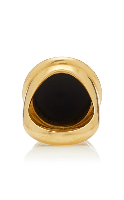 Shop Ashley Mccormick Women's 18k Gold; Agate And Diamond Ring In Multi