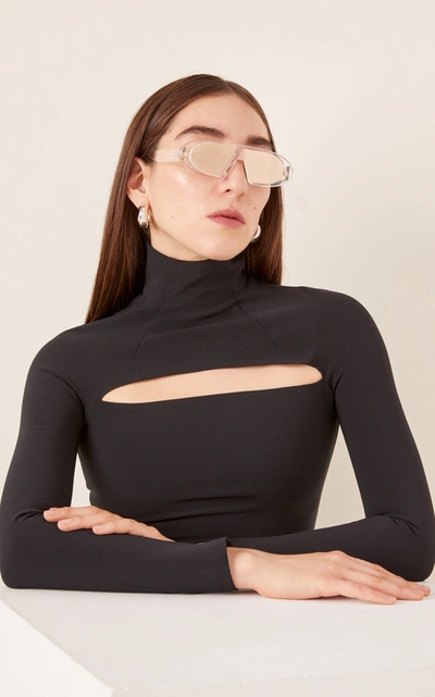 Shop Dior Oblique Round-frame Acetate Sunglasses In Multi