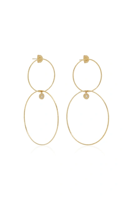 Shop Octavia Elizabeth Women's 18k Gold Diamond Hoop Earrings