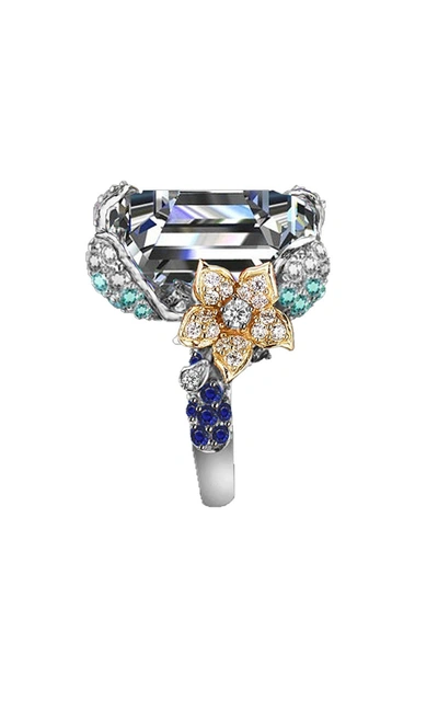 Shop Anabela Chan Women's Cinderella 18k White And Yellow Gold Multi-stone Ring