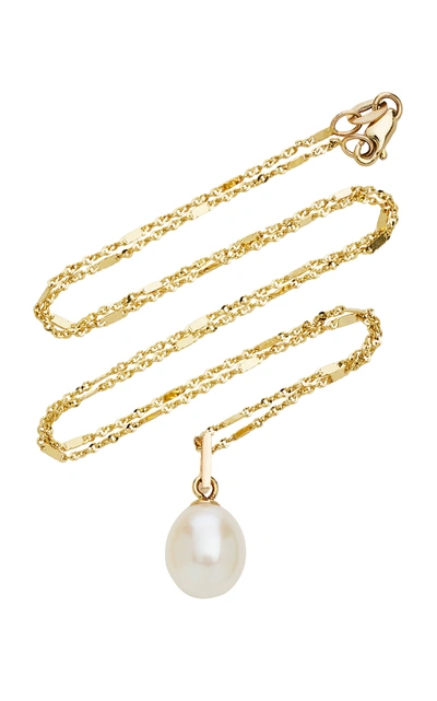 Shop Ashley Zhang Women's 14k Gold Pearl Necklace In White