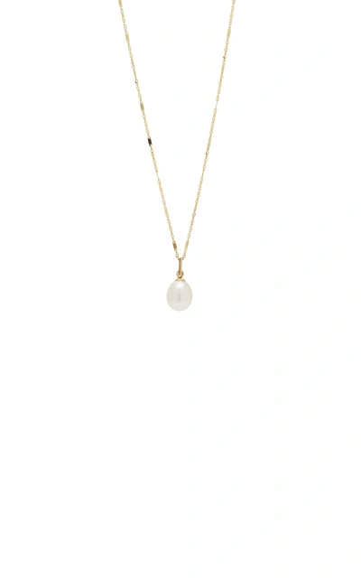 Shop Ashley Zhang Women's 14k Gold Pearl Necklace In White