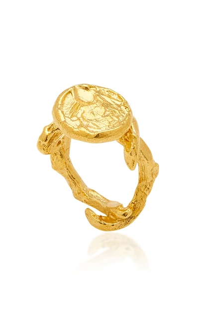 Shop Alighieri The Wasteland 24k Gold-plated Ring