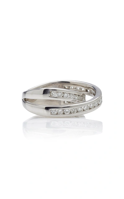 Shop Lynn Ban Women's Infinity Sterling Silver And Diamond Ring