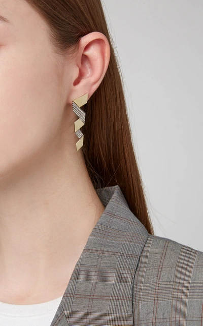 Shop Tullia Women's 14k Gold Diamond Earrings