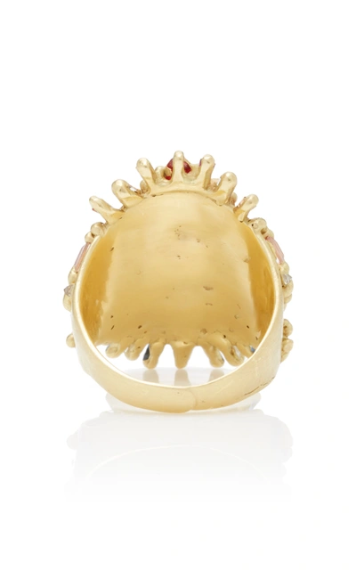 Polly Wales One-of-a-kind Handira Shield Ring In Multi