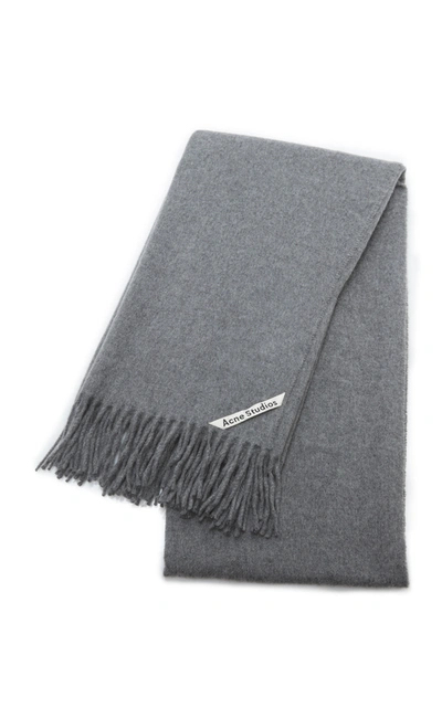 Shop Acne Studios Canada New Wool Scarf In Grey