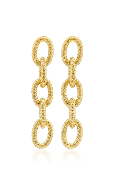 Shop Sylvia Toledano Women's Xl Links 22k Gold-plated Earrings