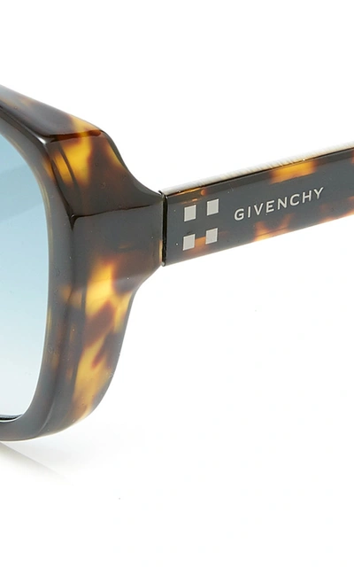 Shop Givenchy Women's Tortoiseshell Acetate Square-frame Sunglasses In Brown