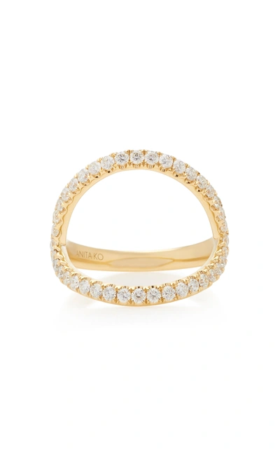 Anita Ko Arc 18k Gold Diamond Ring In Gold