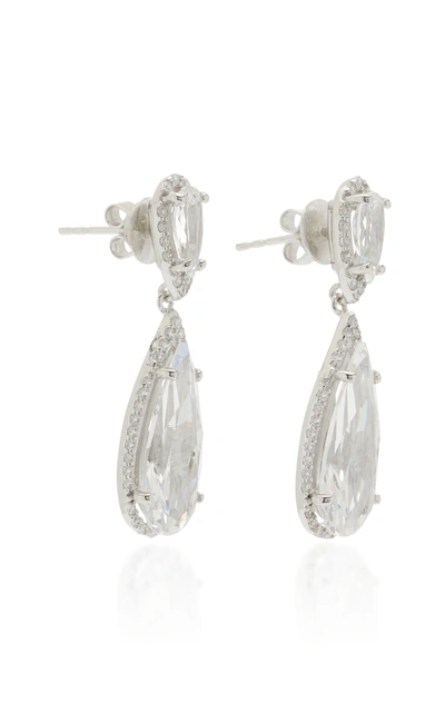 Shop Anabela Chan Women's Mini Papillon 18k White Gold Vermeil Diamond Earrings