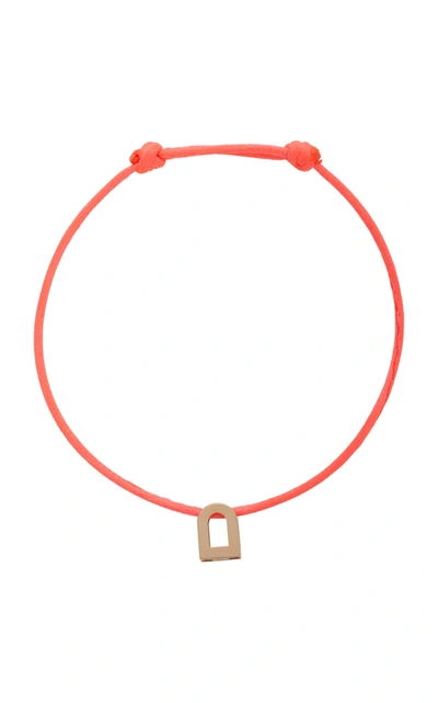 Shop Davidor Women's L'arc Voyage 18k Rose Gold And Silk Cord Bracelet In Pink