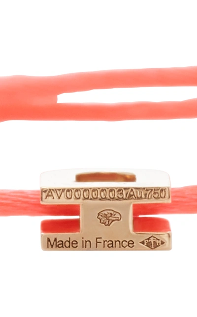Shop Davidor Women's L'arc Voyage 18k Rose Gold And Silk Cord Bracelet In Pink