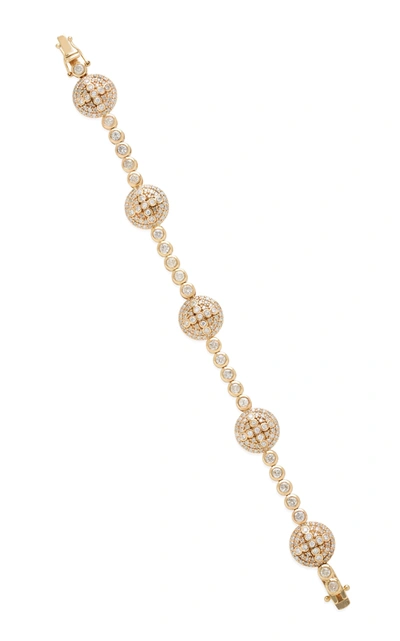 Shop Sheryl Lowe Women's 14k Gold And Diamond Bracelet