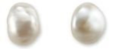 Shop Agmes Pearl Earrings In White