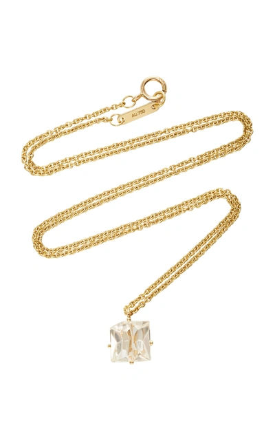 Shop Misui Women's 18k Gold Morganite Necklace
