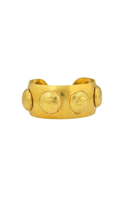 Shop Sylvia Toledano Curve 22k Gold-plated Cuff