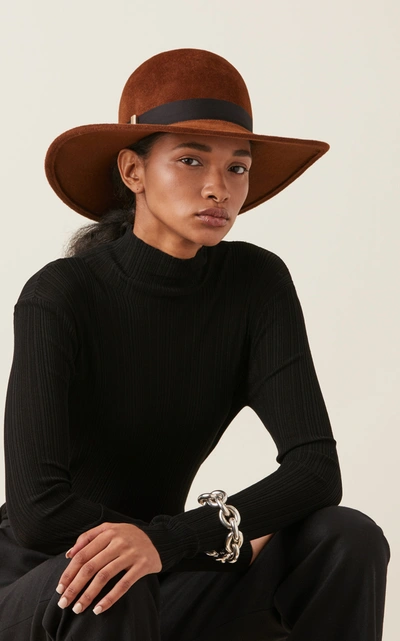 Shop Gigi Burris Women's Exclusive Kyleigh Felt Hat In Brown