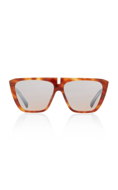 Shop Givenchy Oversized Acetate Square-frame Sunglasses In Brown