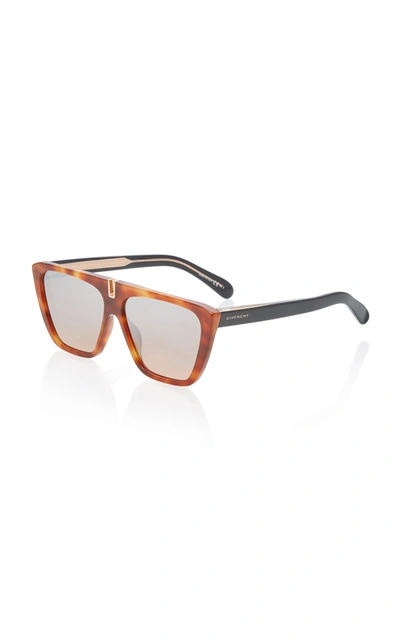 Shop Givenchy Oversized Acetate Square-frame Sunglasses In Brown