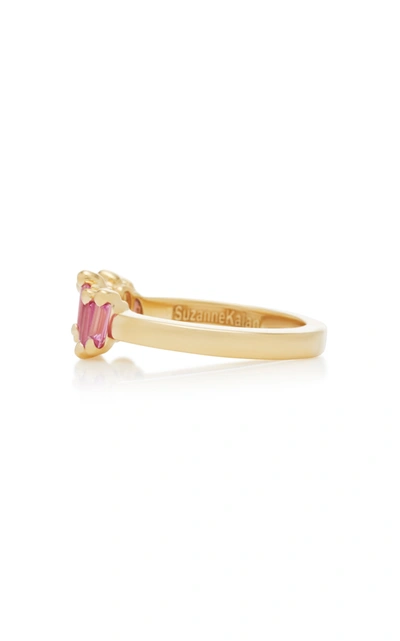 Suzanne Kalan 18k Yellow-gold And Pink Sapphire Ring In Pink