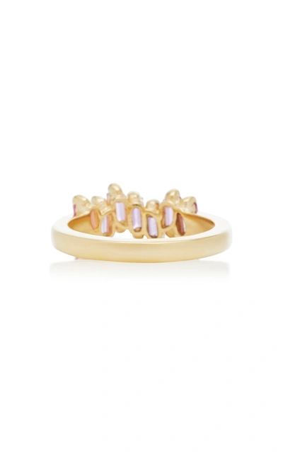 Suzanne Kalan 18k Yellow-gold And Pink Sapphire Ring In Pink