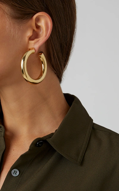 Shop Jennifer Fisher Women's Baby Jamma 14k Gold-plated Hoop Earrings